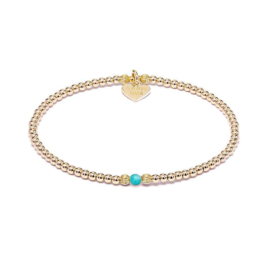 ANNIE HAAK -Aster Gold Bracelet - Turquoise